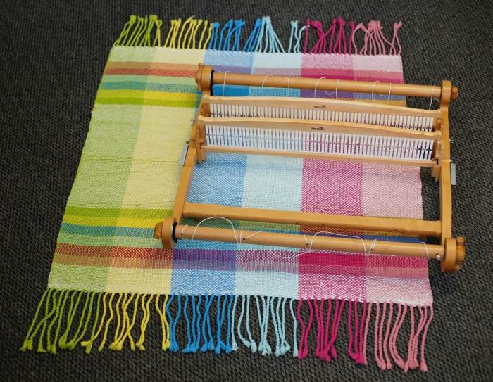 Which activity is involved in creating a traditional navajo weaving